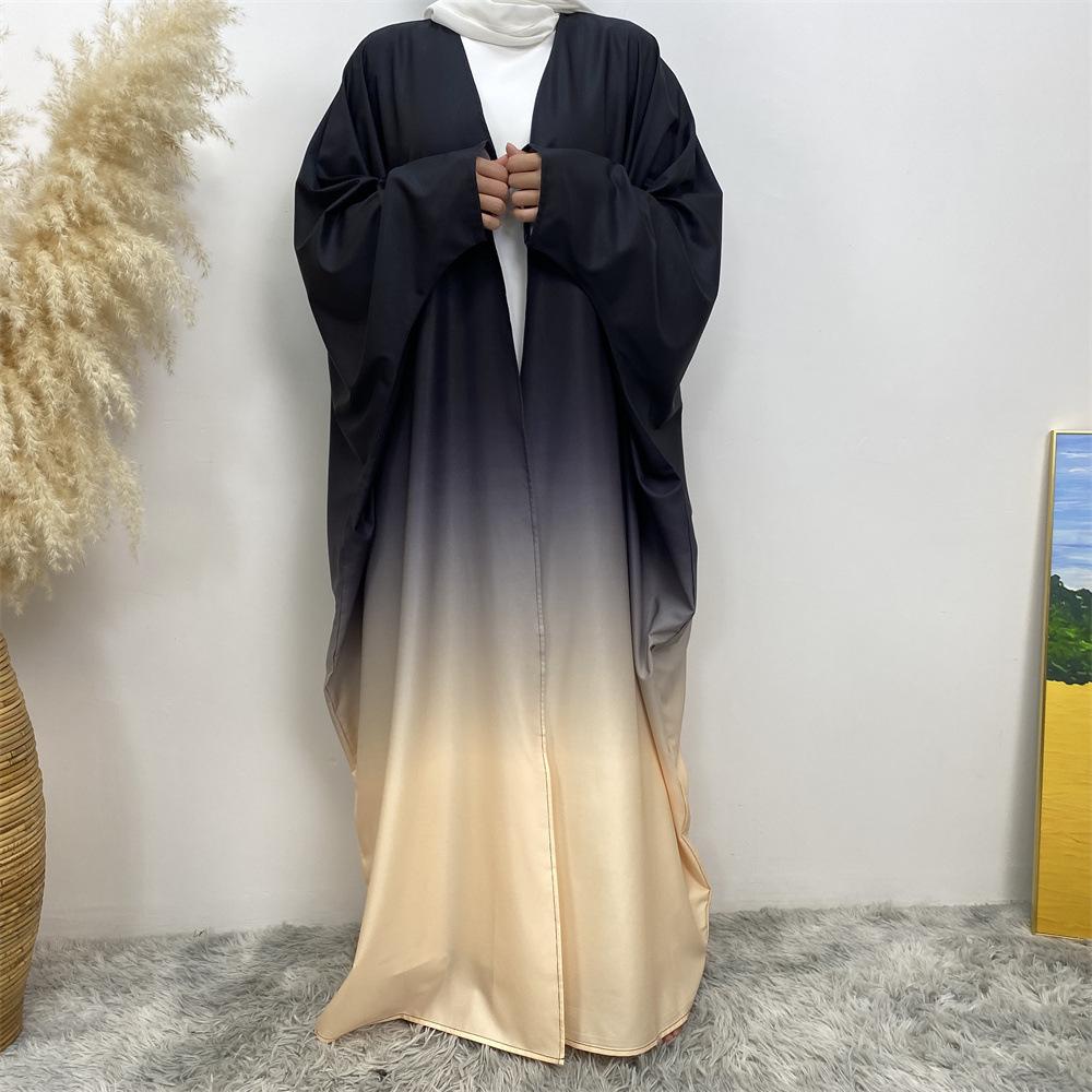 HASASERIES HS0928 Loose Gradient Cardigan Abaya