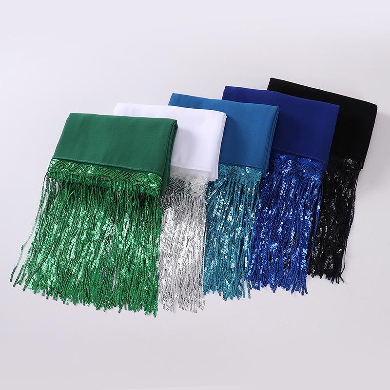 HASASERIES HS1139 Pearl Chiffon Scarf
