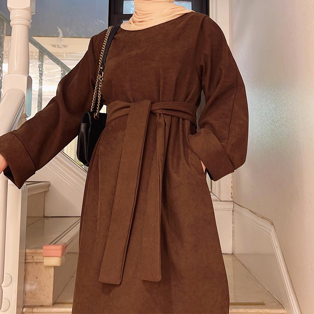 Robe tunique de couleur unie HASASERIES HS1011