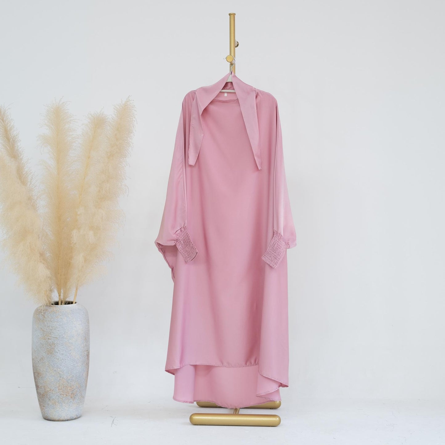 HASASERIES HS0720 Large Swing Solid Color Robe Children's Dress