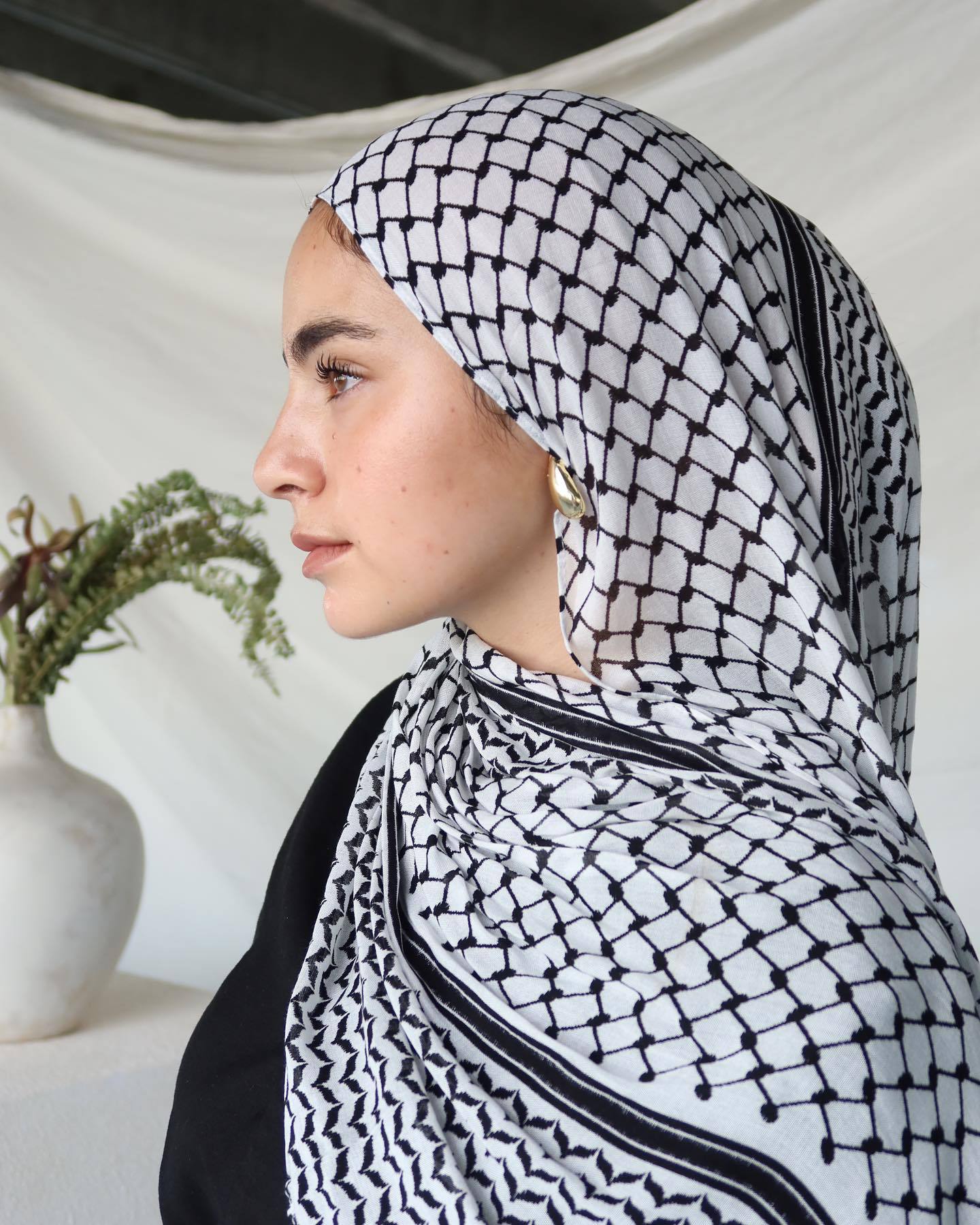 HASASERIES HS1180 Printed Chiffon Hijab