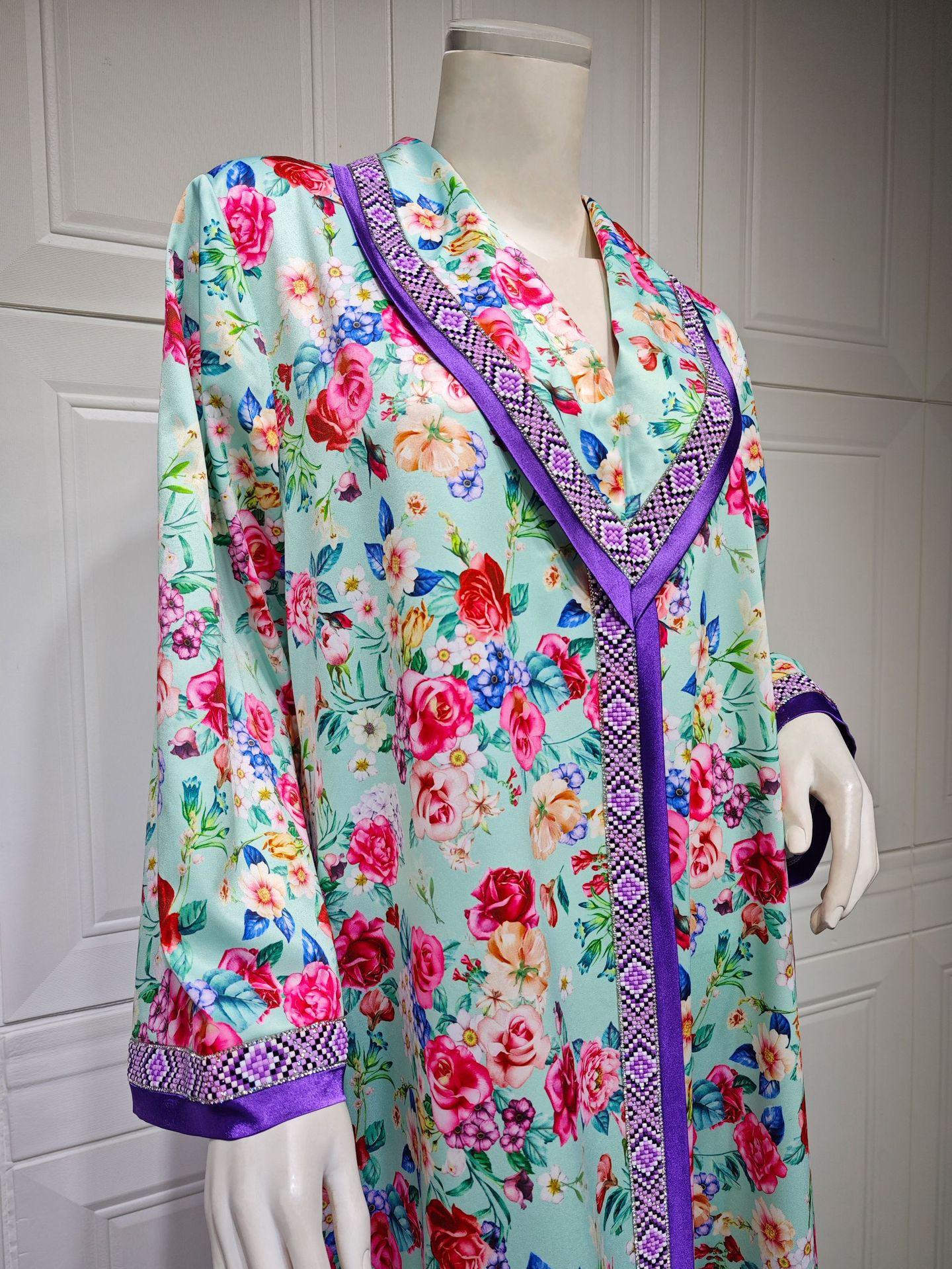 Robe à imprimé diamant tendance HASASERIES HS1079