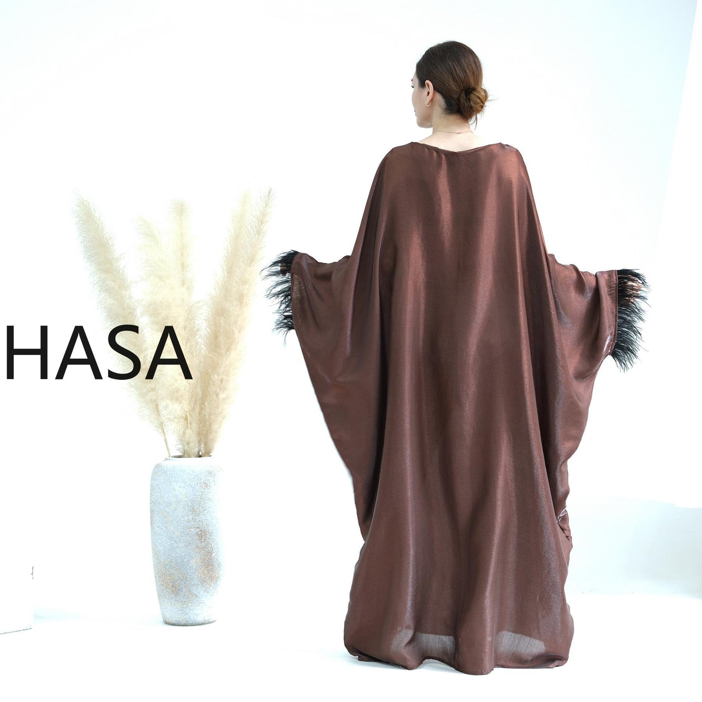 Série Kaftan fluide HASA HS0706 Metallic Elegance