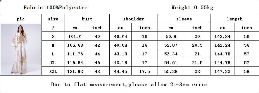 HASASERIES HS0444 Embroidered Muslim Robe