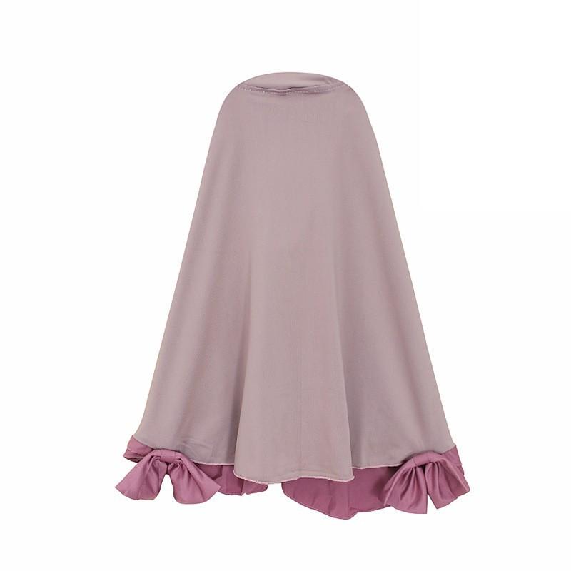 HASASERIES HS1203 Ensemble 2 pièces, Abaya pour enfant avec une couche de Khimar.
