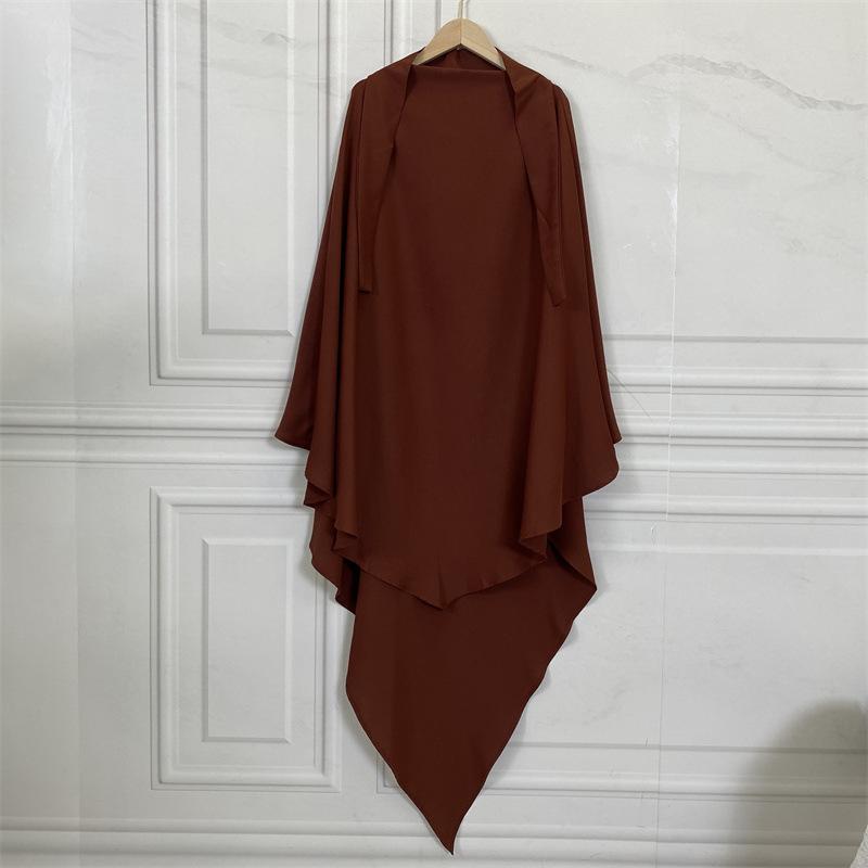 HS0455 Nidha Khimar de couleur unie