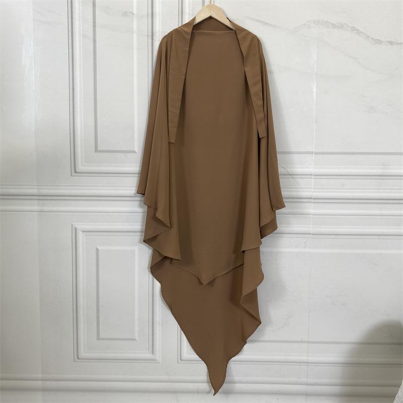 HS0455 Nidha Khimar de couleur unie