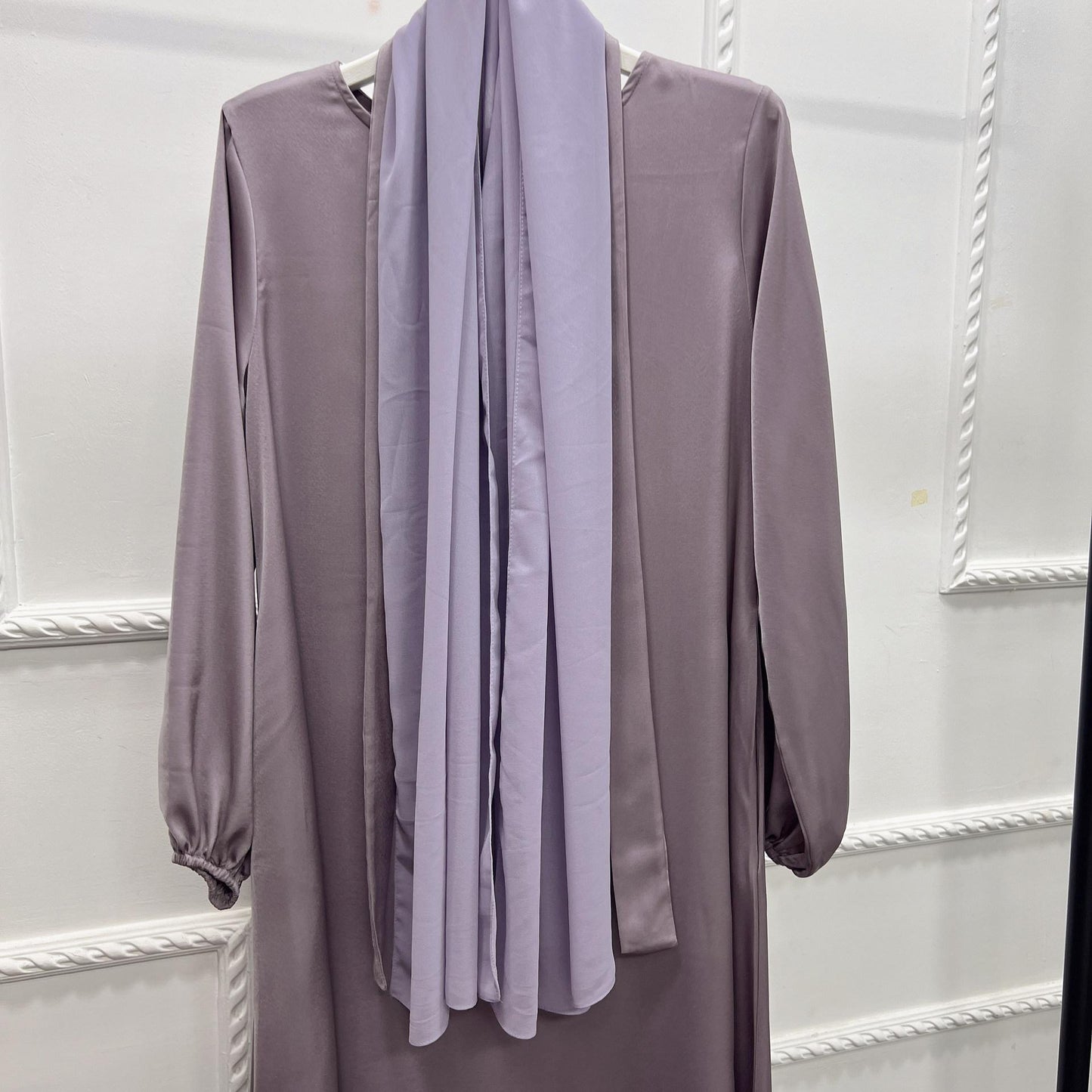 HASASERIES HS0708 Solid Color Robe Dress