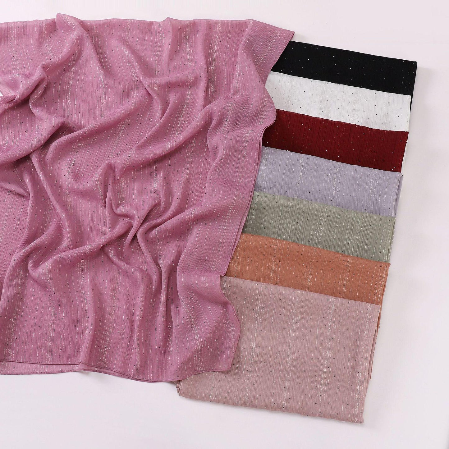 HASASERIES HS1114 All Over The Sky Hot Drilling Long Scarf Hijab