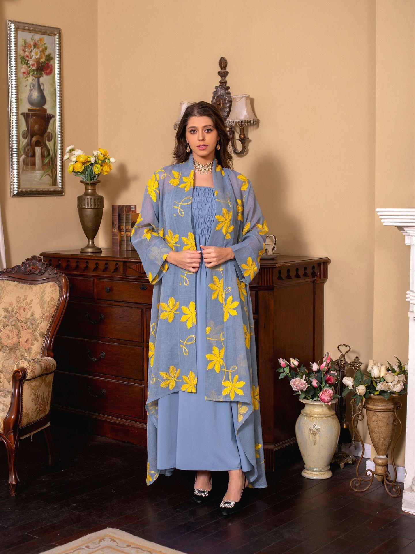 HASASERIES HS1076 2pcs Inner Dress with Cardigan