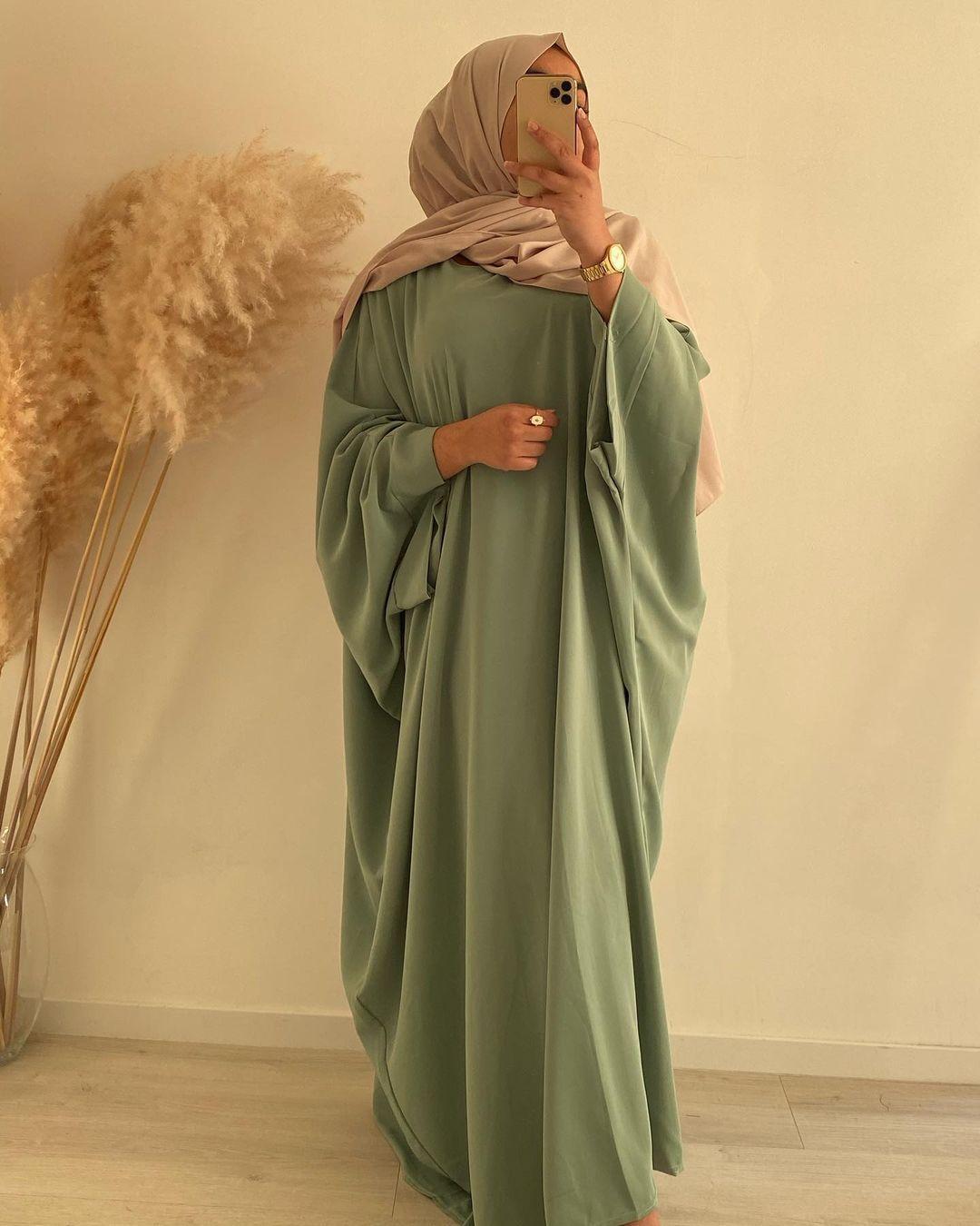 HASASERIES HS0726 Ensemble 2 pièces ROBE Hijab + Abaya