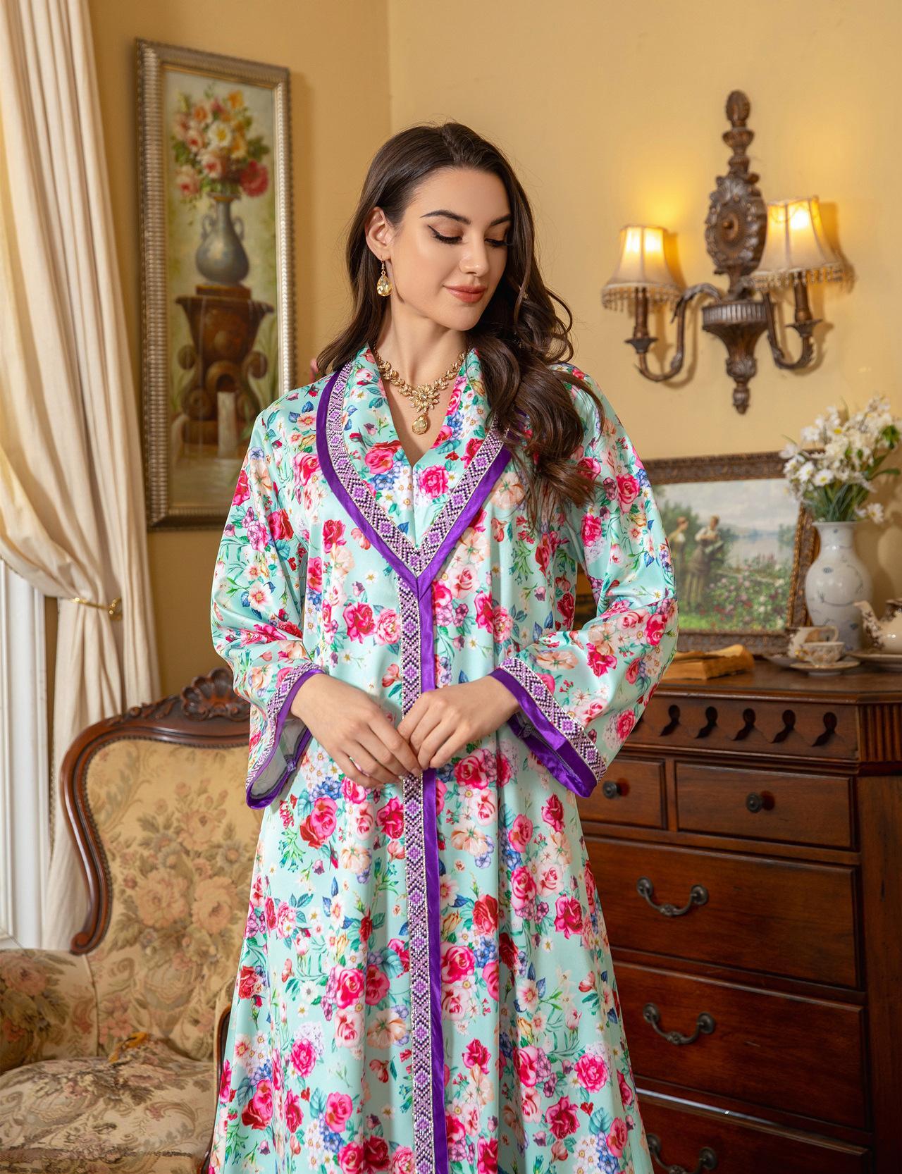 Robe à imprimé diamant tendance HASASERIES HS1079