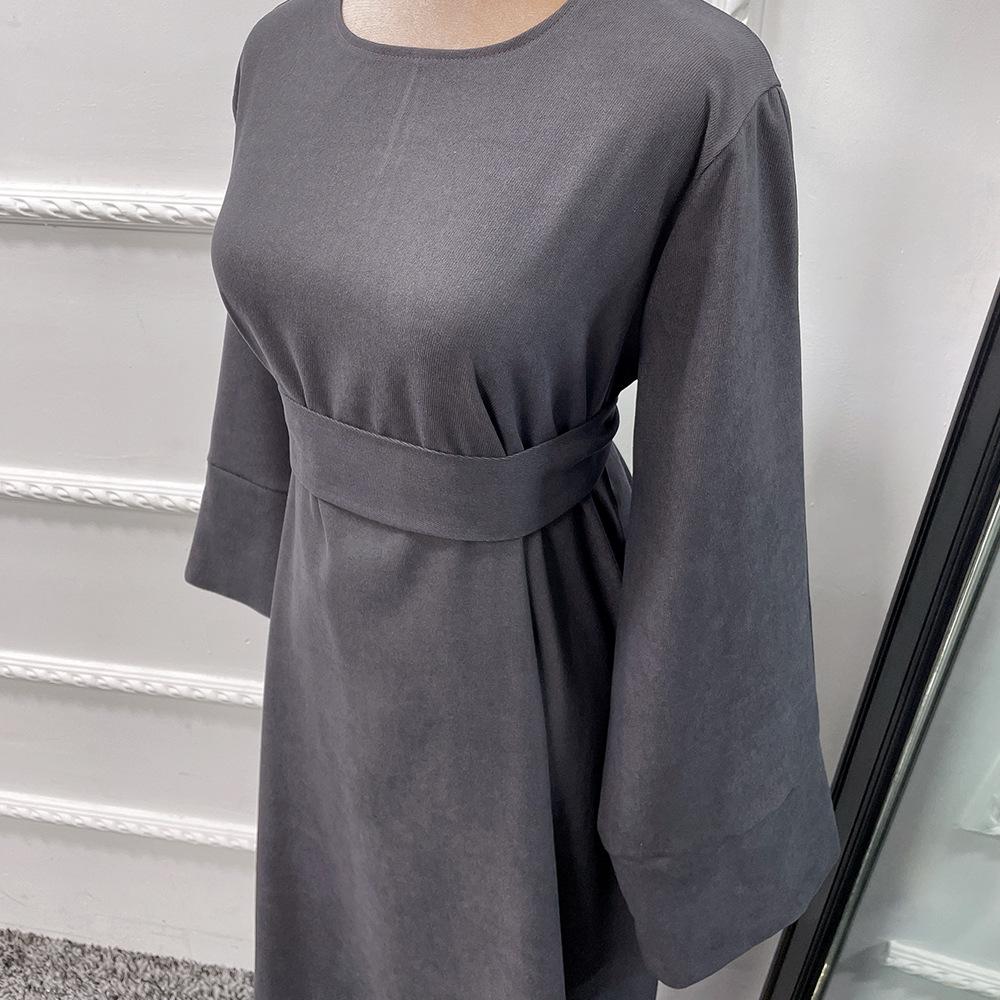 Robe tunique de couleur unie HASASERIES HS1011