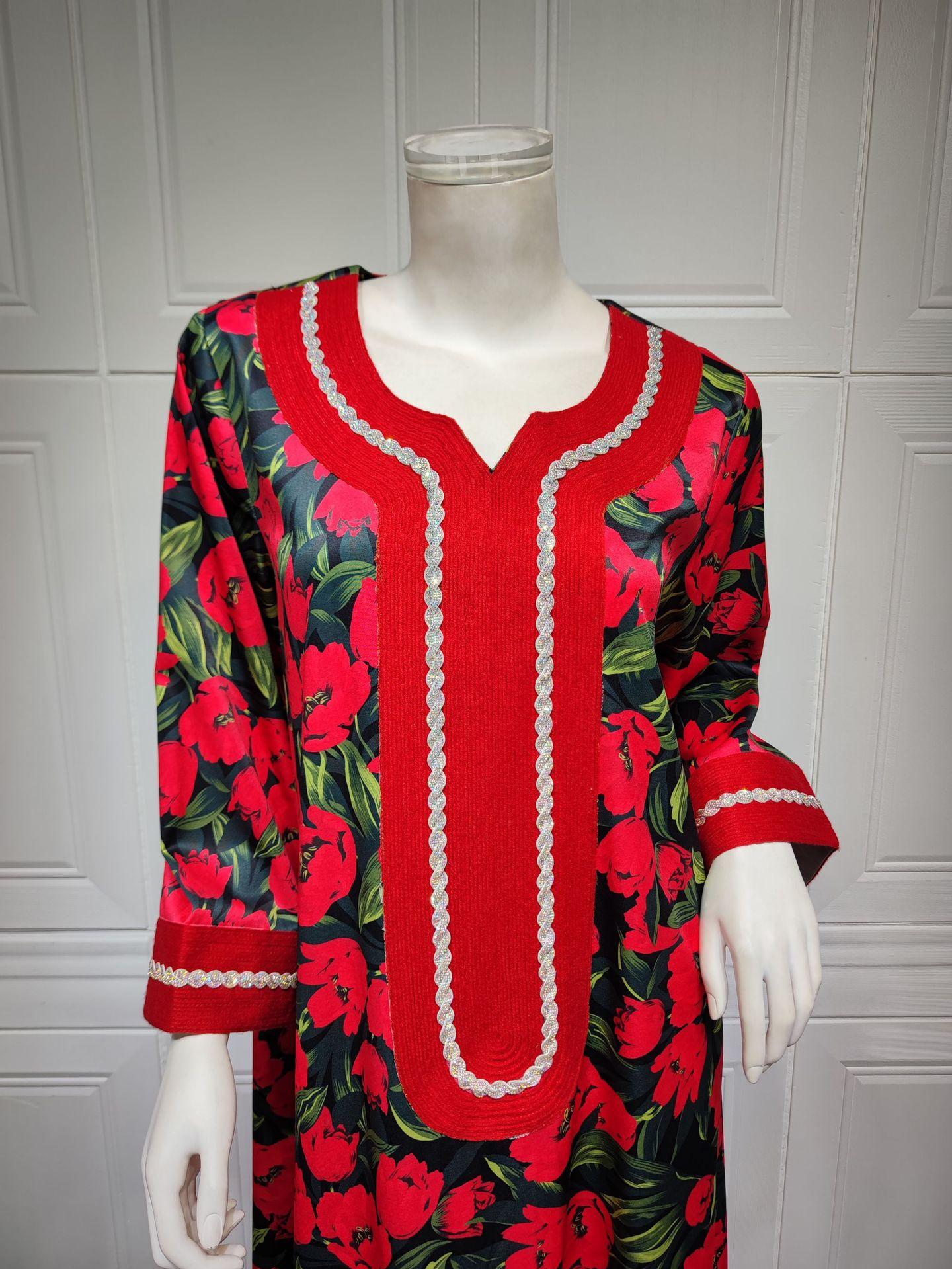 HASASERIES HS1072 Fashion New Product Hot Diamond Printed Dress