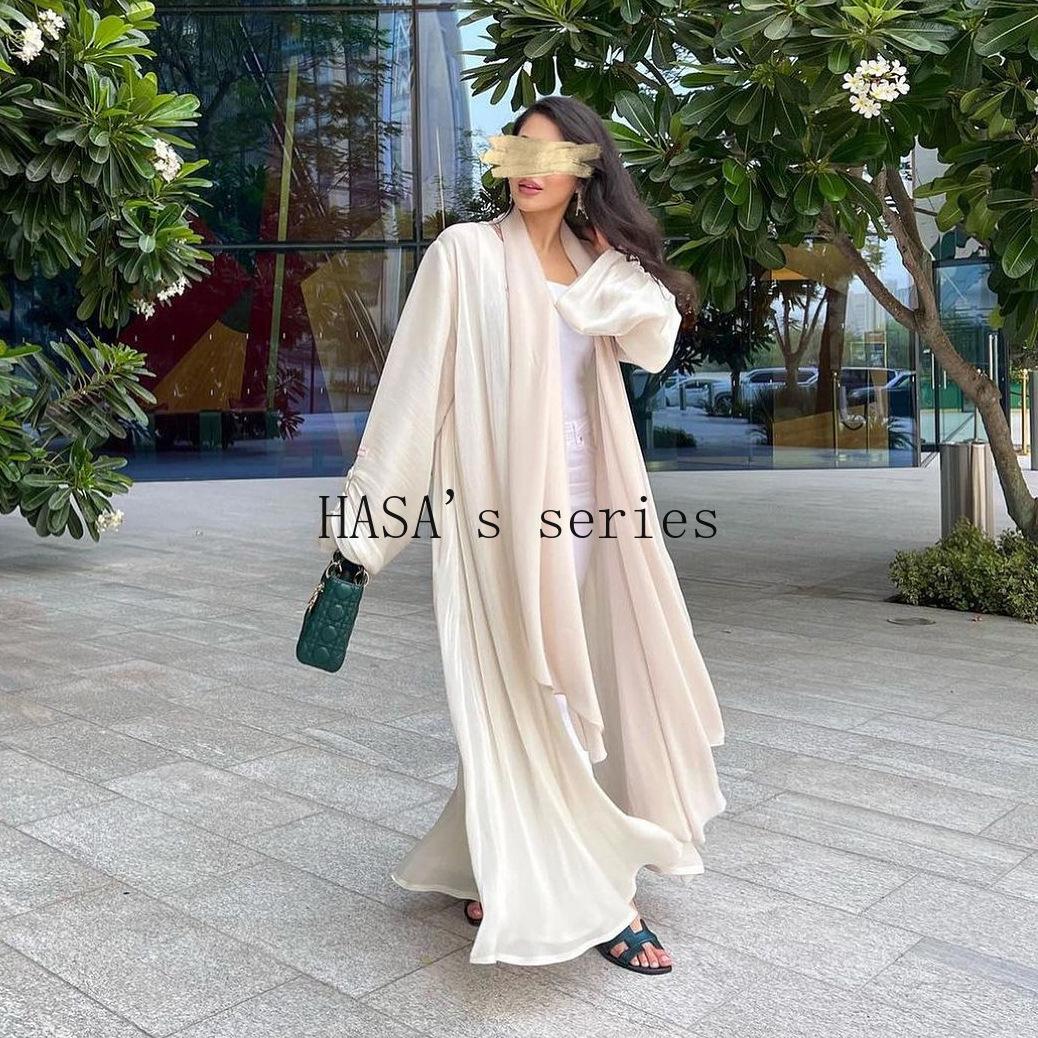 HASA's Series HS1234 Flowing Grace Islamic Kaftan Gown