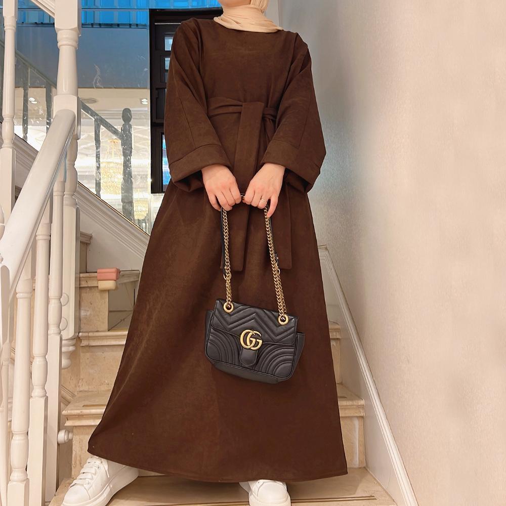 Robe tunique de couleur unie HASASERIES HS1011