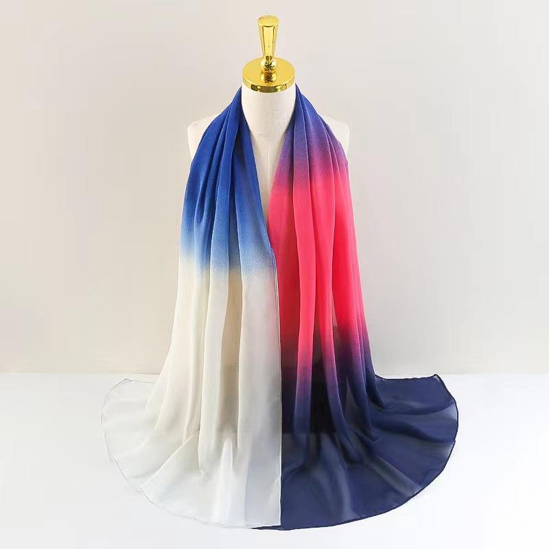HASASERIES HS1148 New Gradient Chiffon Headscarf