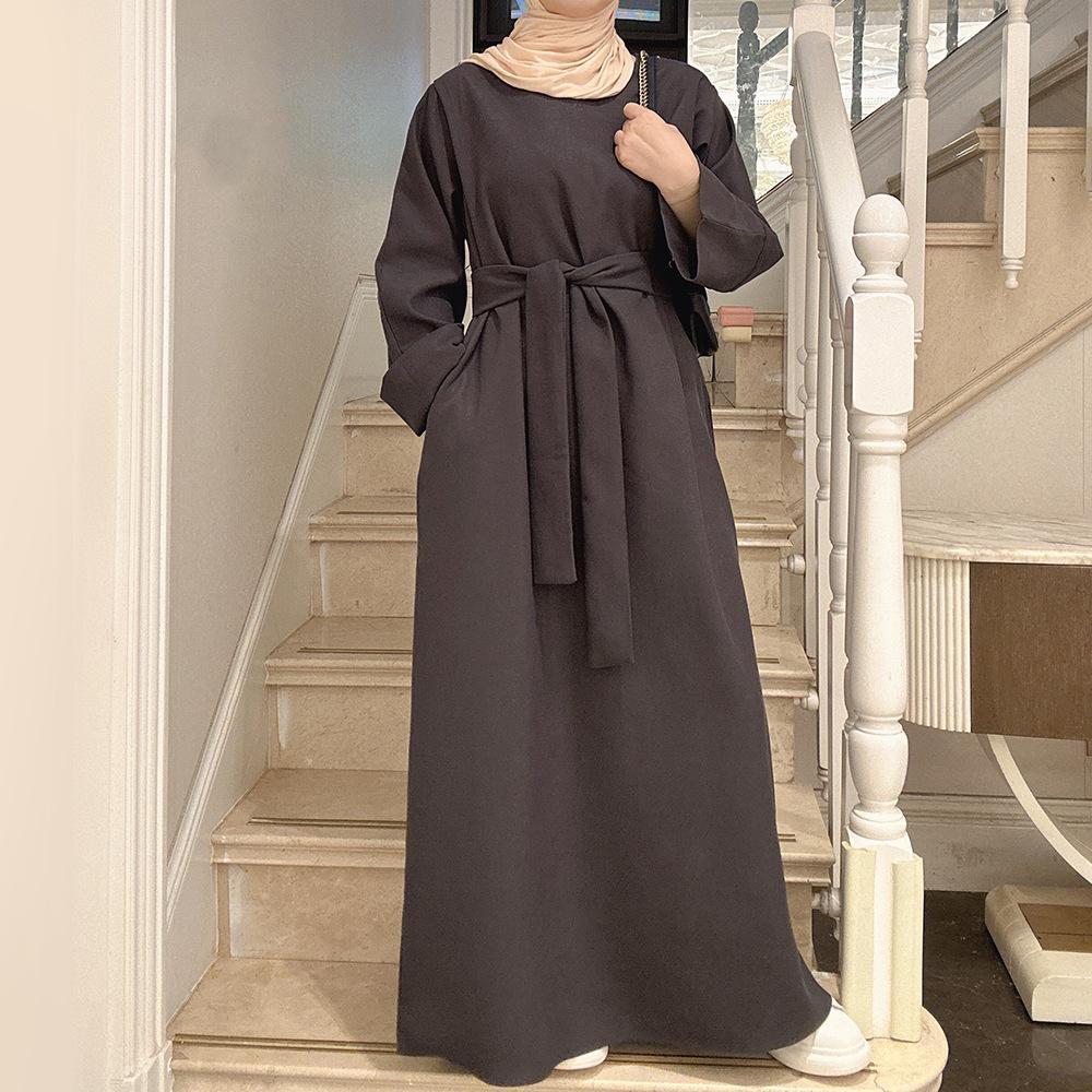 Robe tunique de couleur unie HASASERIES HS1011