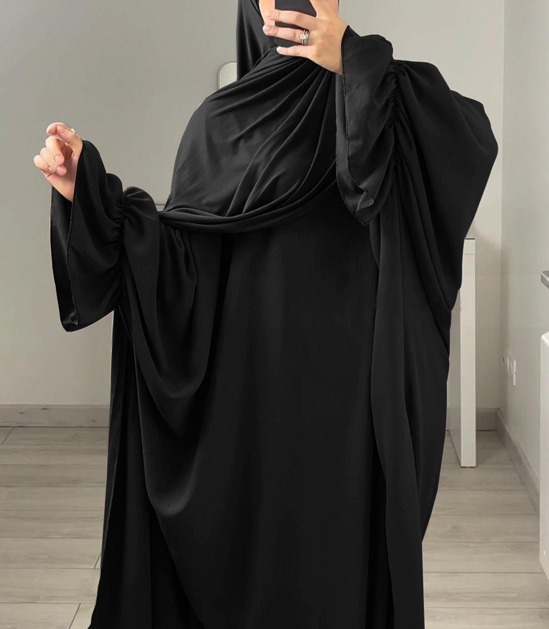 HASASERIES HS0996 1pcs Solid Color Abaya Dress