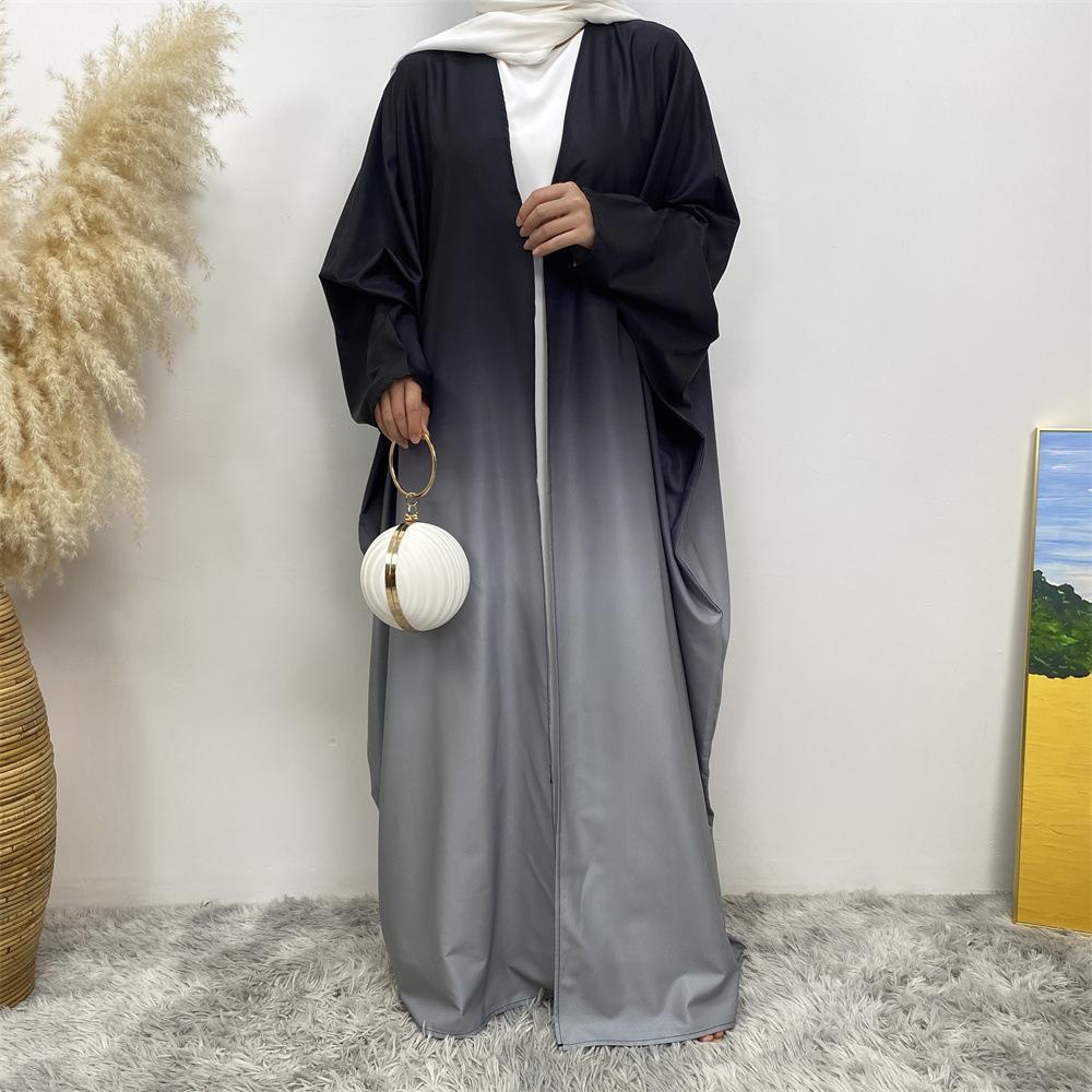 HASASERIES HS0928 Loose Gradient Cardigan Abaya