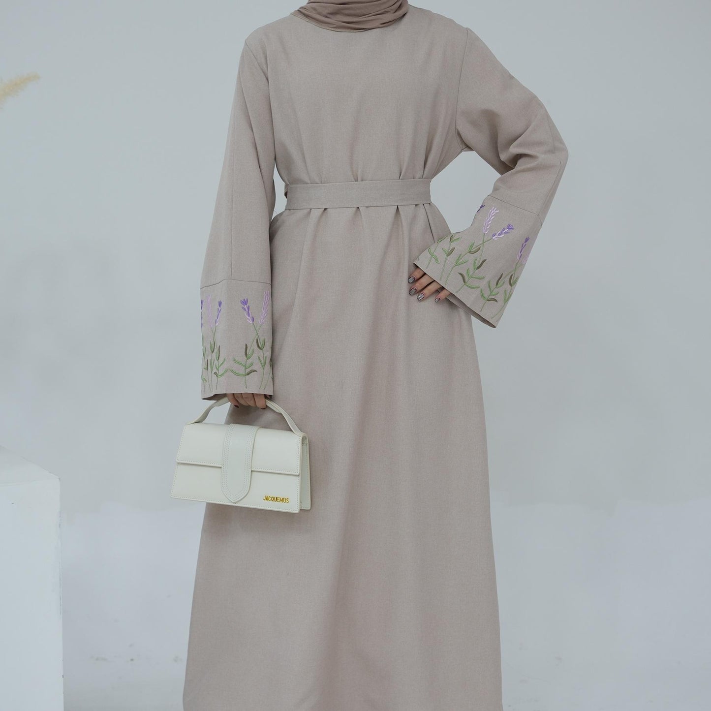 HASASERIES HS1090 Flower Embroidery Elegant Dress