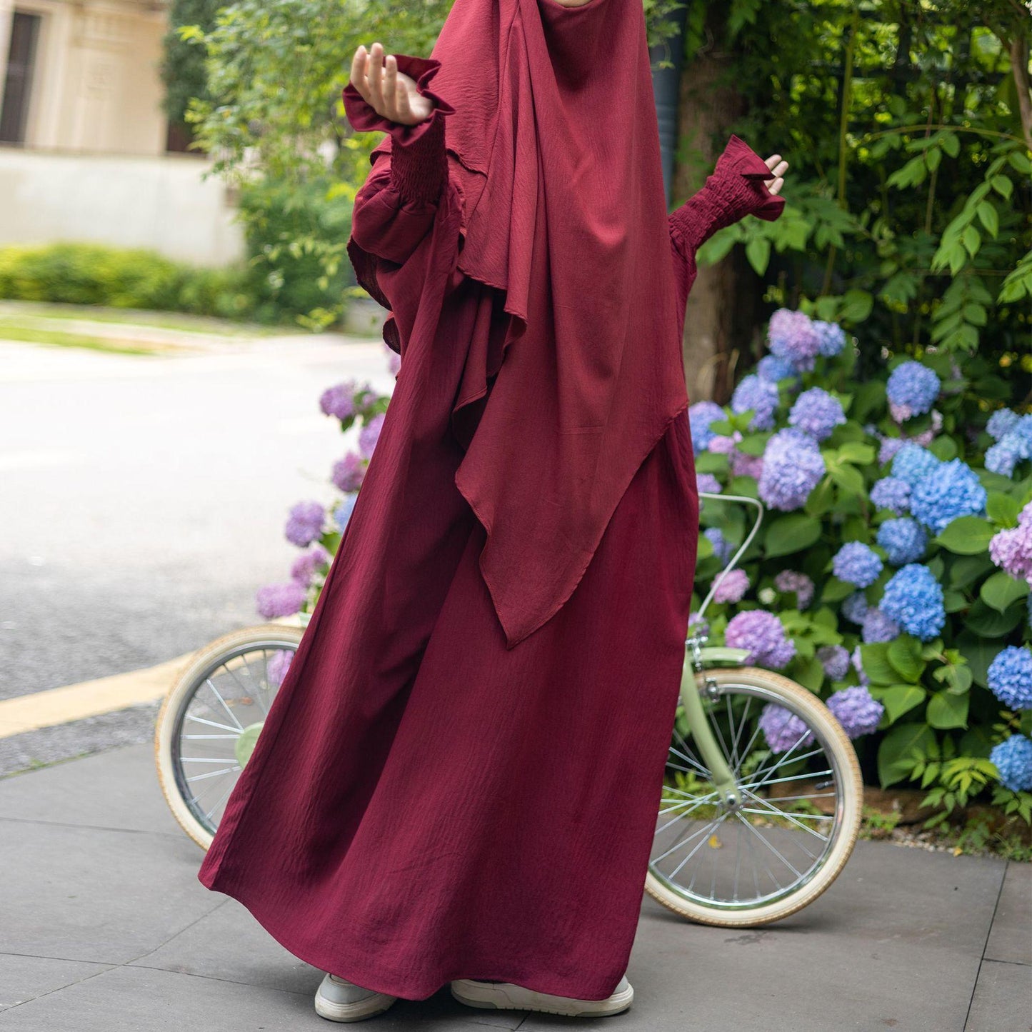 HASASERIES HS1004 Ensemble 2 pièces Abaya + Hijab