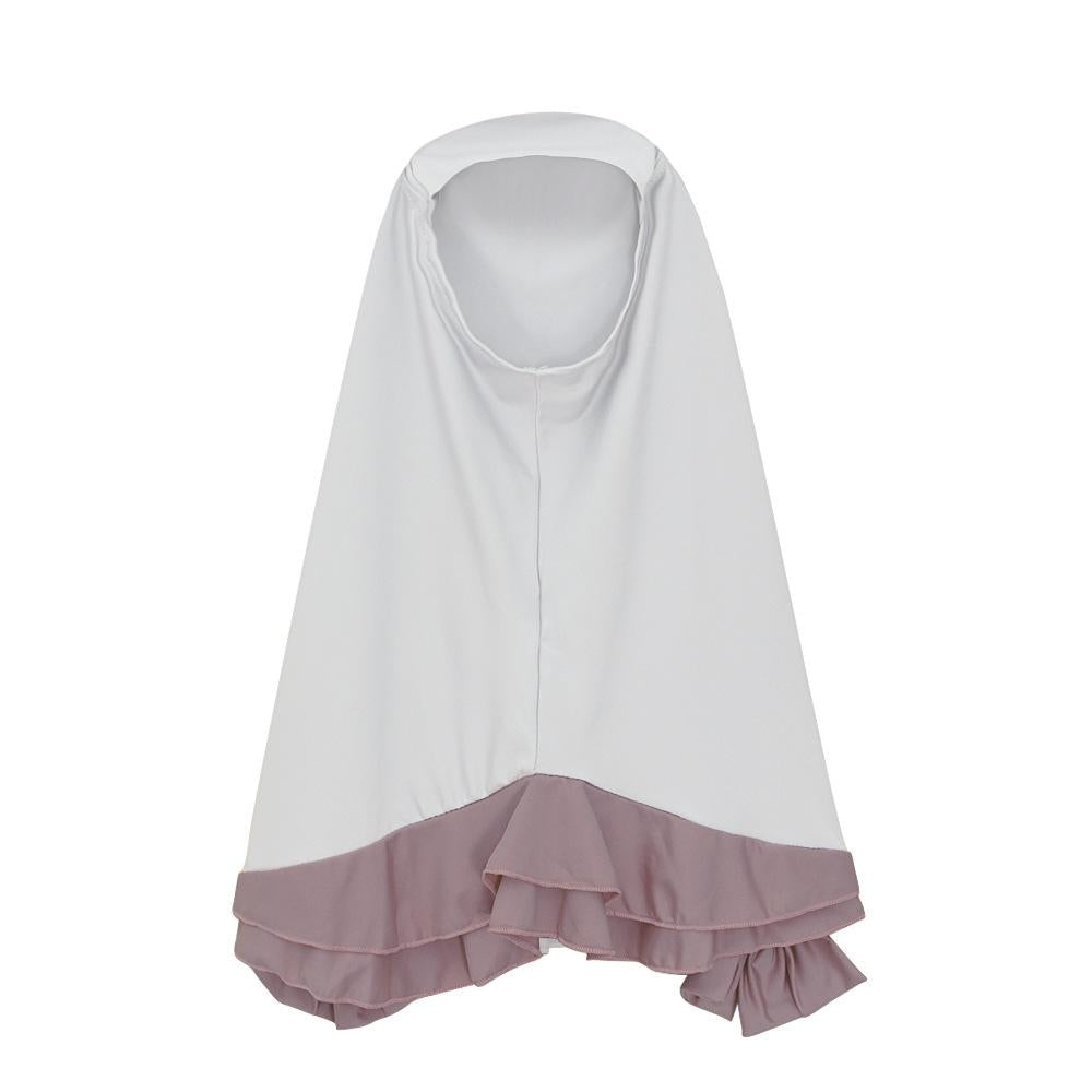 HASASERIES HS1203 Ensemble 2 pièces, Abaya pour enfant avec une couche de Khimar.