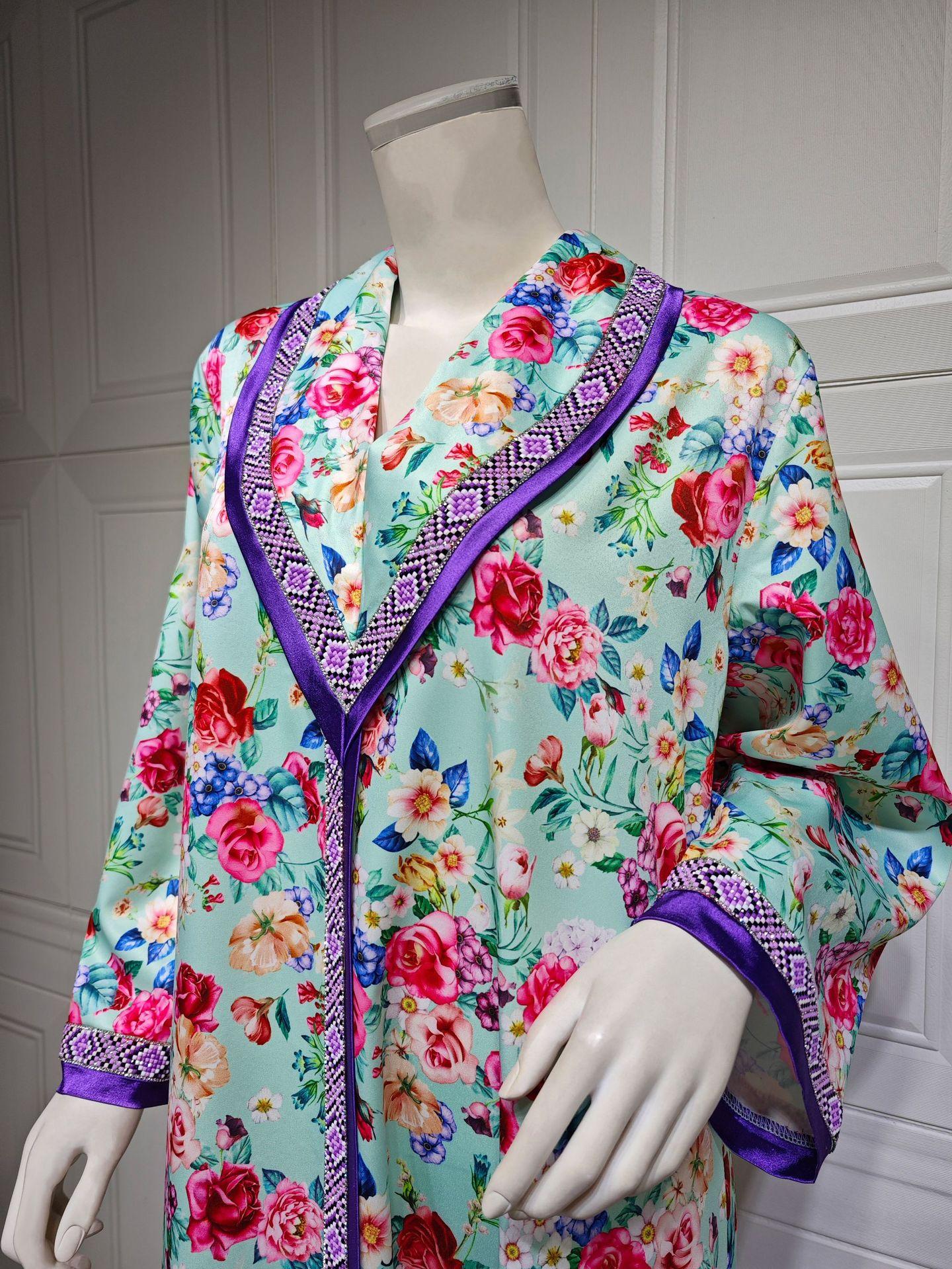 Robe à imprimé diamant tendance HASASERIES HS1079