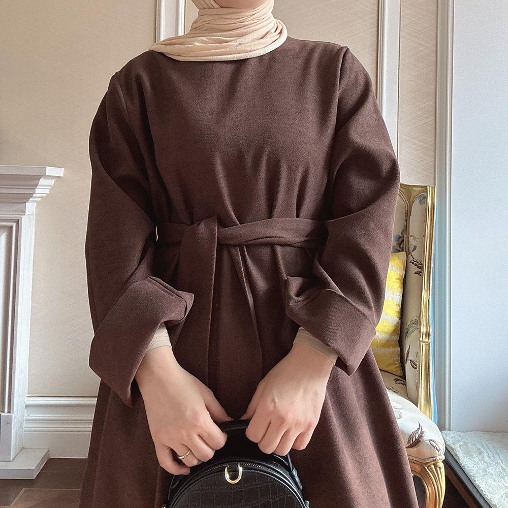 Robe tunique de couleur unie HASASERIES HS1011