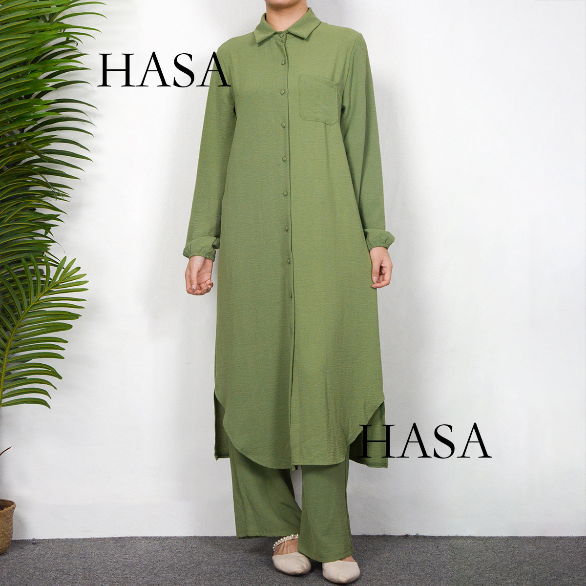 HS0628 HASA SERIES 2023 summer Muslim women's two-piece suit