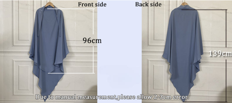 HS0455 Nidha Khimar de couleur unie
