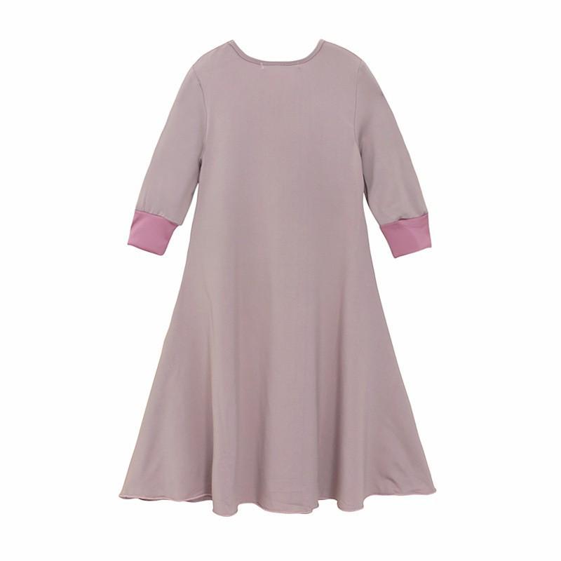 HASASERIES HS1203 Ensemble 2 pièces, Abaya pour enfant avec une couche de Khimar.