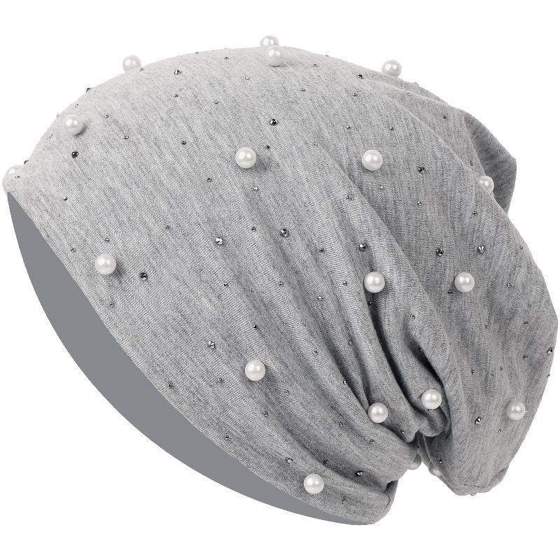 HASASERIES HS1092 Pearl Hot Diamond Pullover Cap