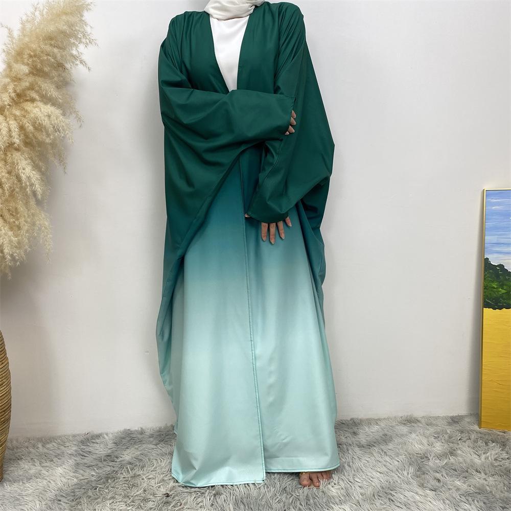 HASASERIES HS0928 Loose Gradient Cardigan Abaya