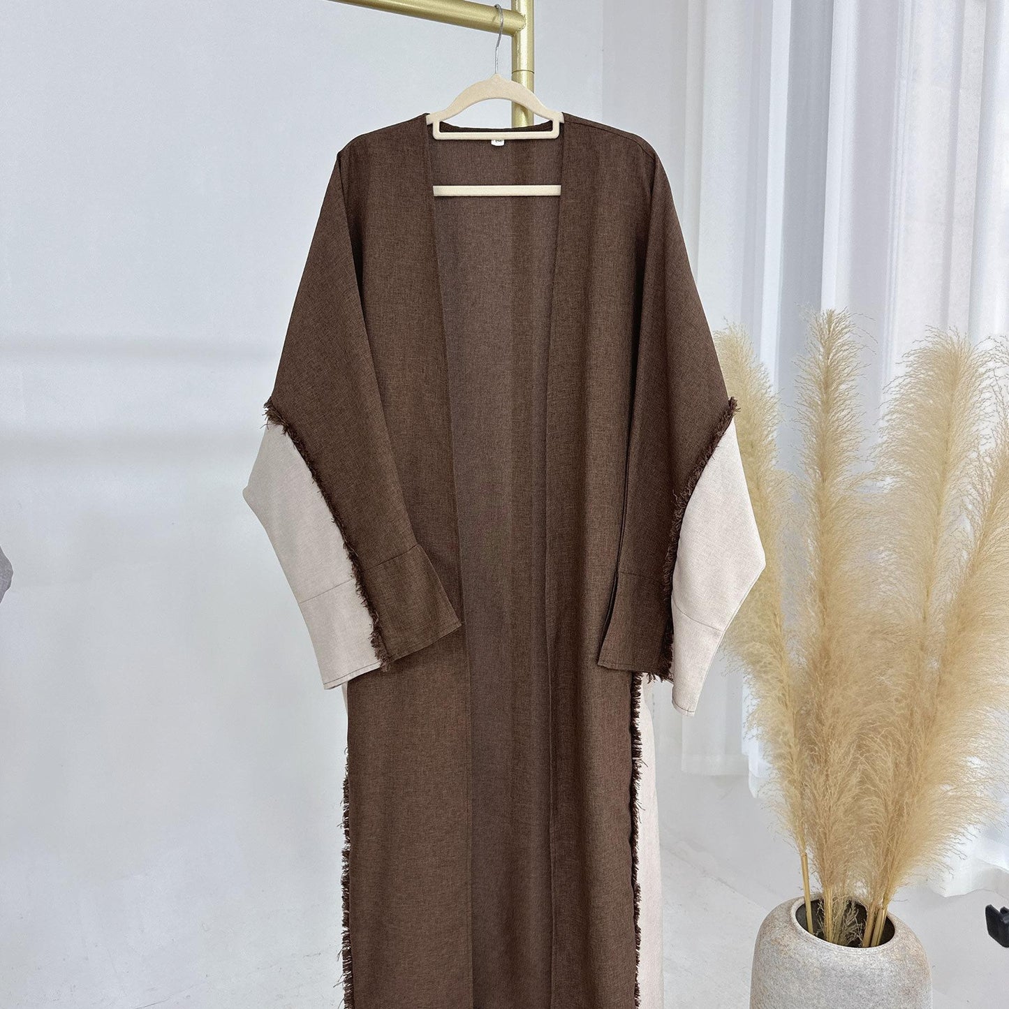 HS5606 Stylish Patchwork Robe - Cardigan and Dress Style
