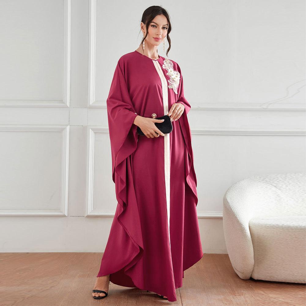 HASASERIES HS1087 New Style Elegant Decal Dress Robe