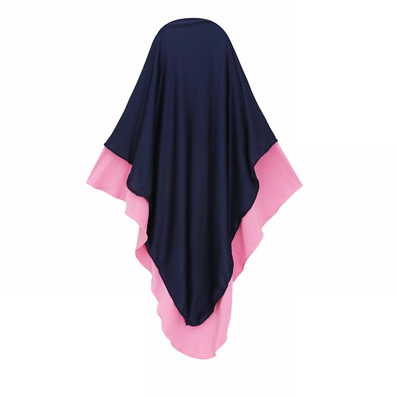 HASASERIES HS1205 Ensemble 2 pièces, Abaya pour enfant avec une couche de Khimar.