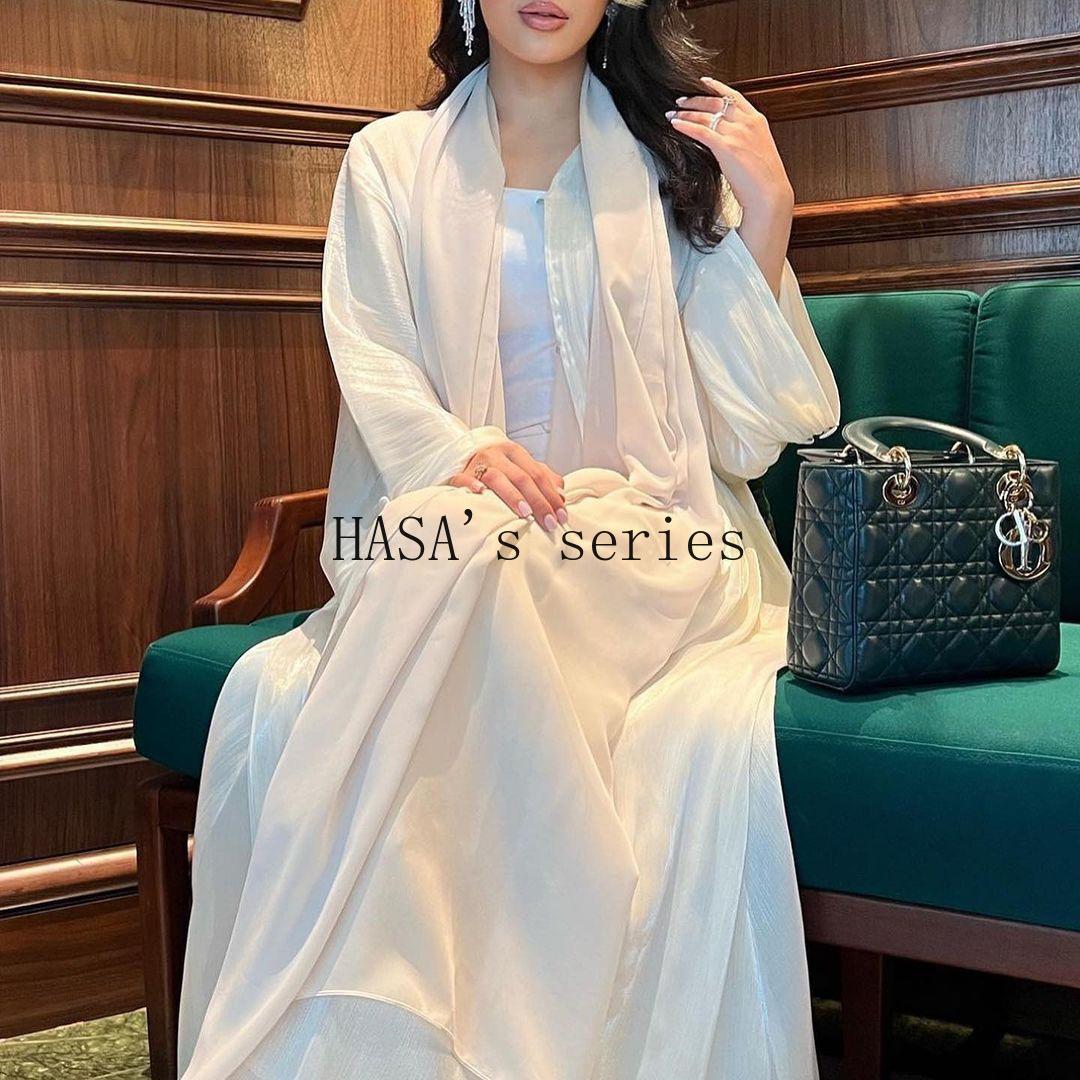 HASA's Series HS1234 Flowing Grace Islamic Kaftan Gown
