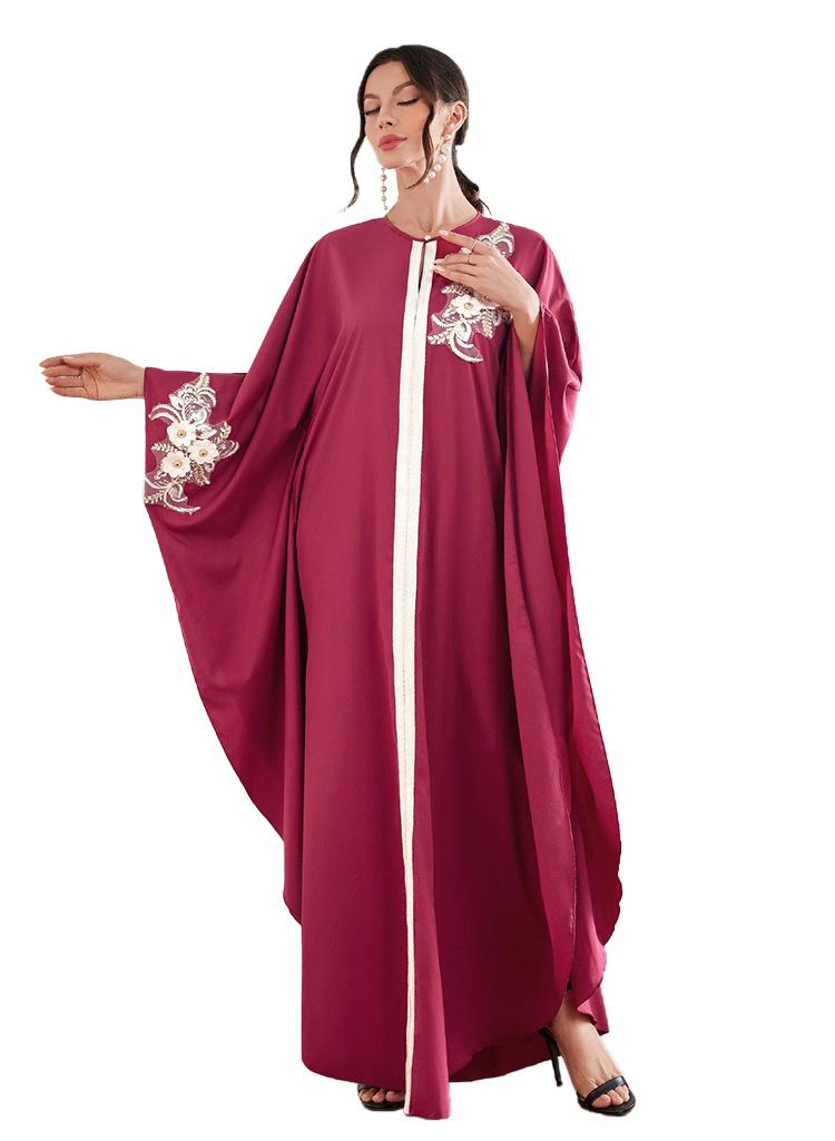 HASASERIES HS1087 New Style Elegant Decal Dress Robe