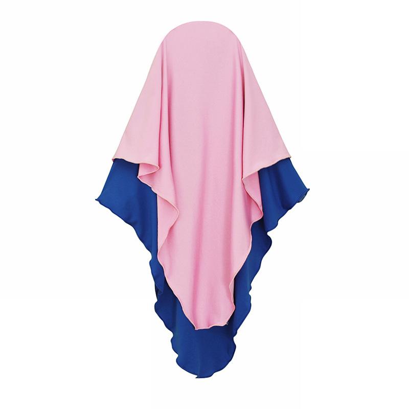 HASASERIES HS1205 Ensemble 2 pièces, Abaya pour enfant avec une couche de Khimar.