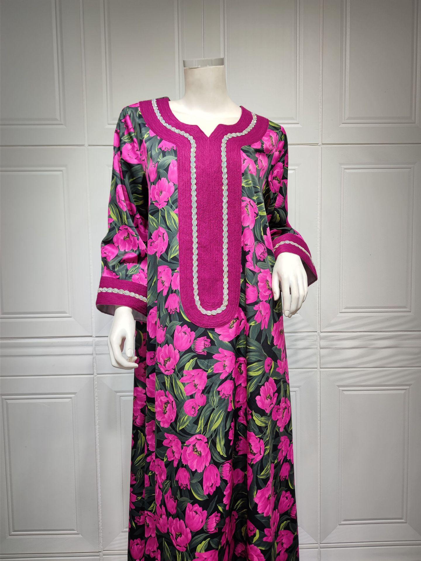 HASASERIES HS1072 Fashion New Product Hot Diamond Printed Dress