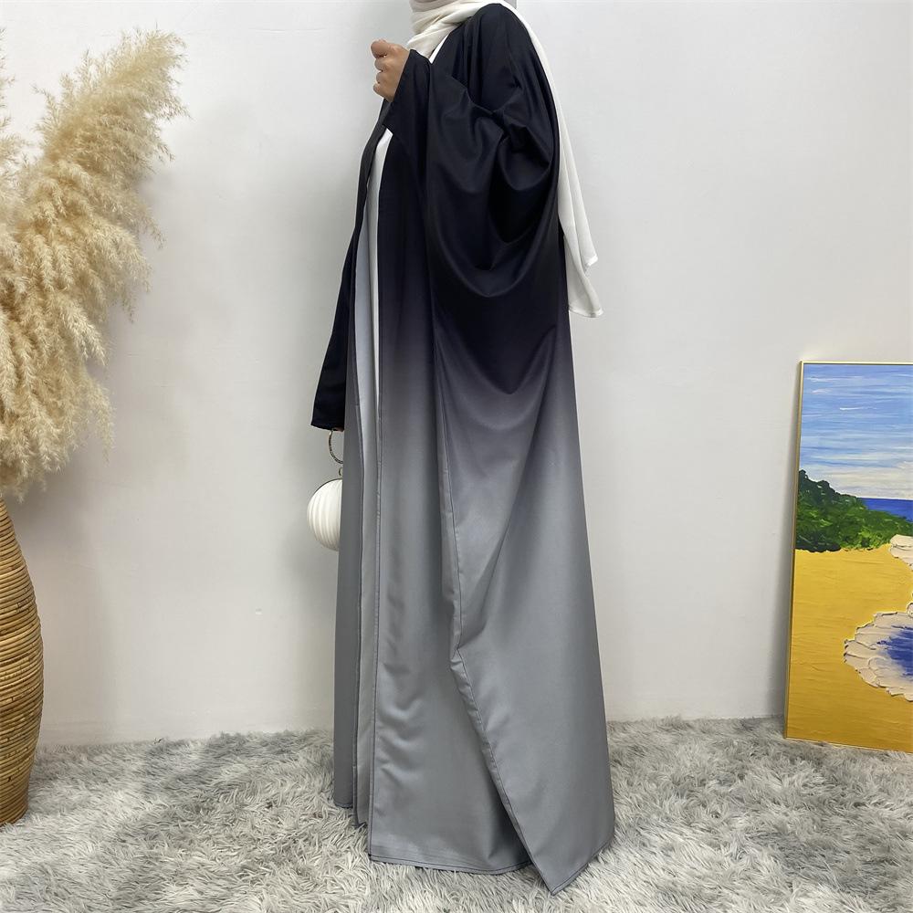 HASASERIES HS0928 Loose Gradient Cardigan Abaya