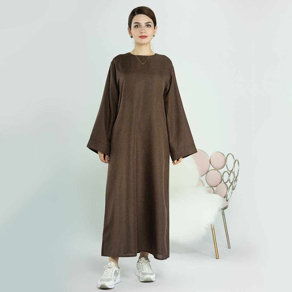 Robe de chambre décontractée de couleur unie HASASERIES HS0711