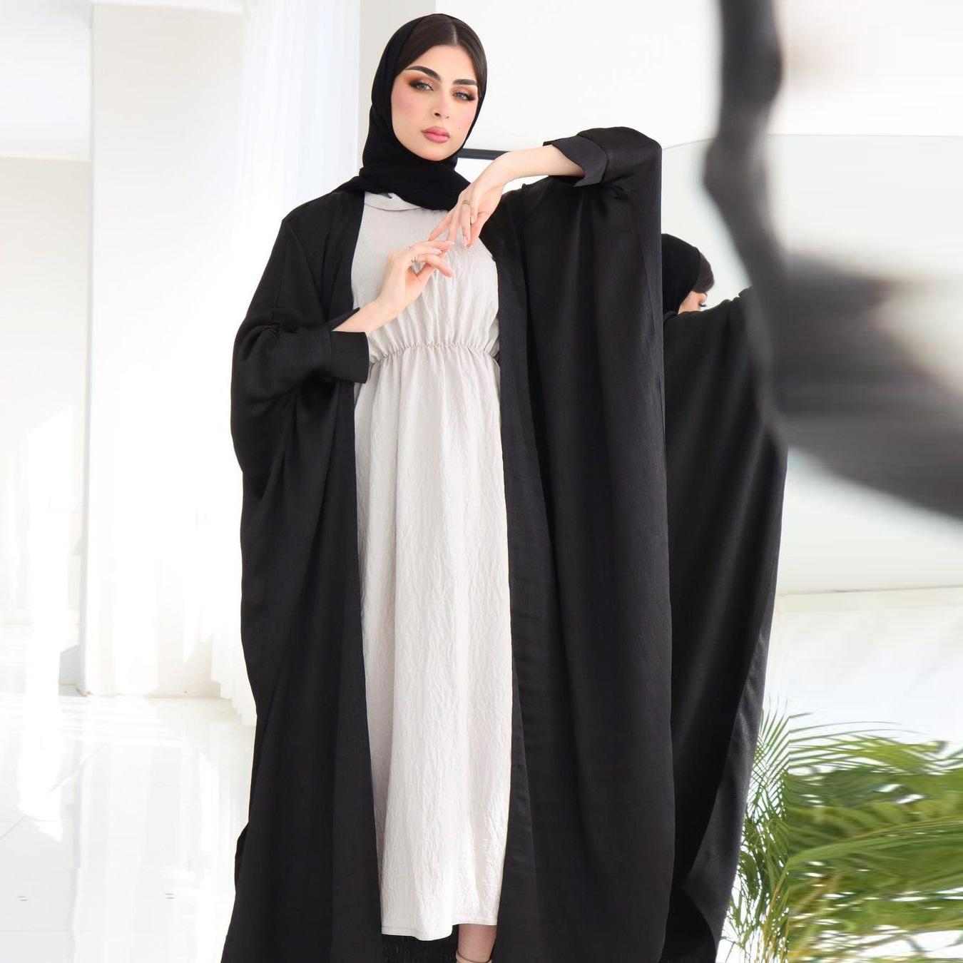 HASASERIES HS1023 Cardigan Abaya Robe