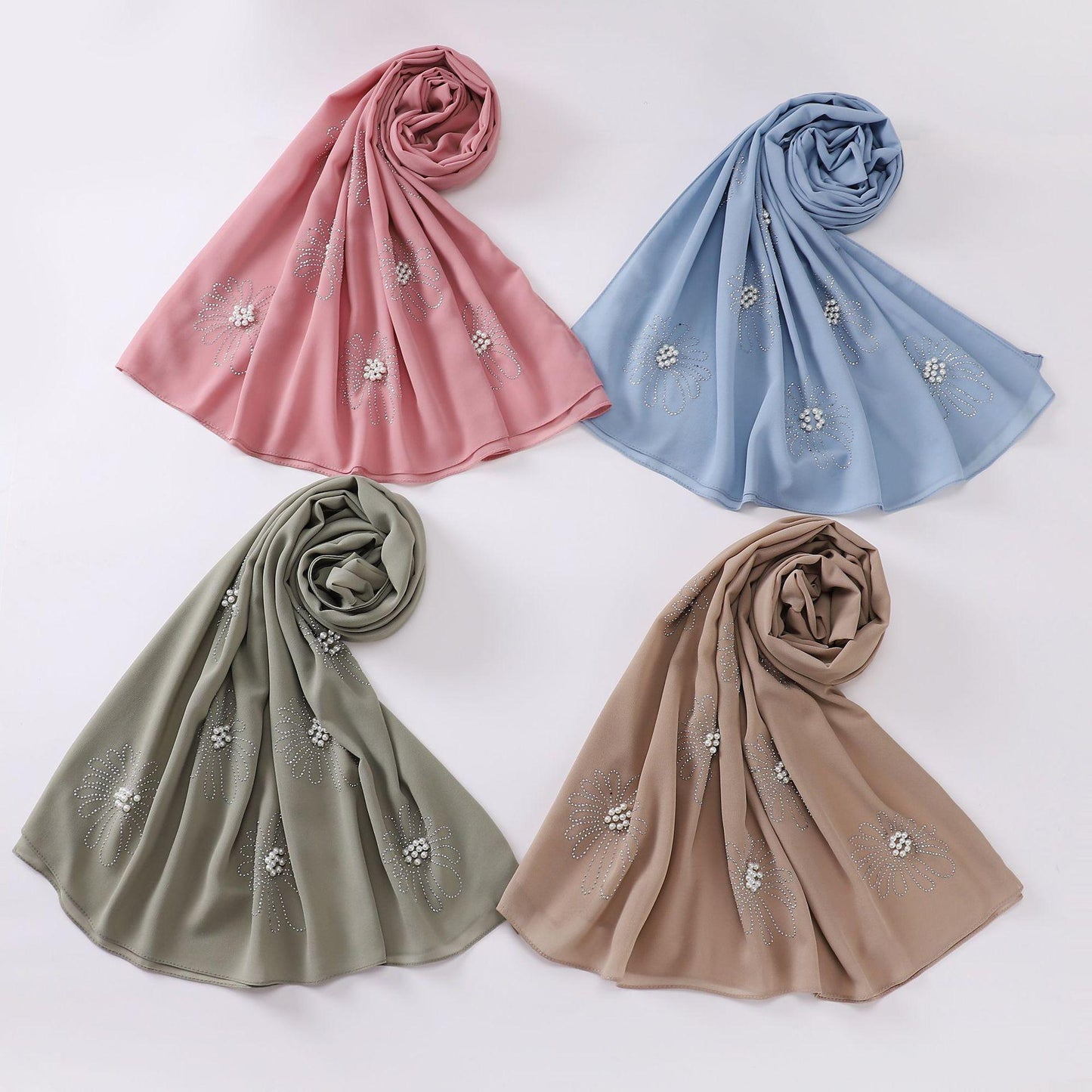 HASASERIES HS1121 New Chiffon Long Scarf Hijab