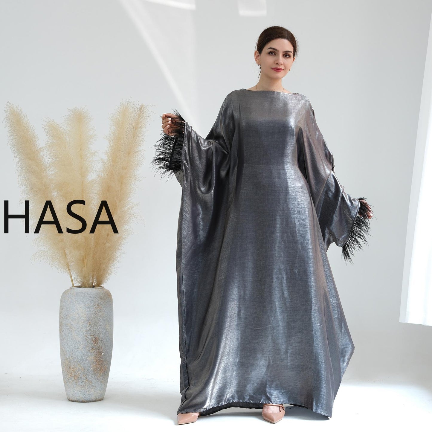 Série Kaftan fluide HASA HS0706 Metallic Elegance