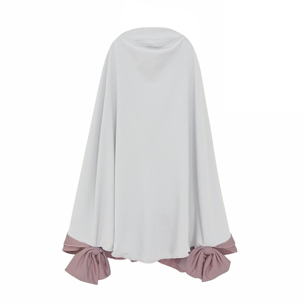 HASASERIES HS1203 Ensemble 2 pièces, Abaya pour enfant avec une couche de Khimar.