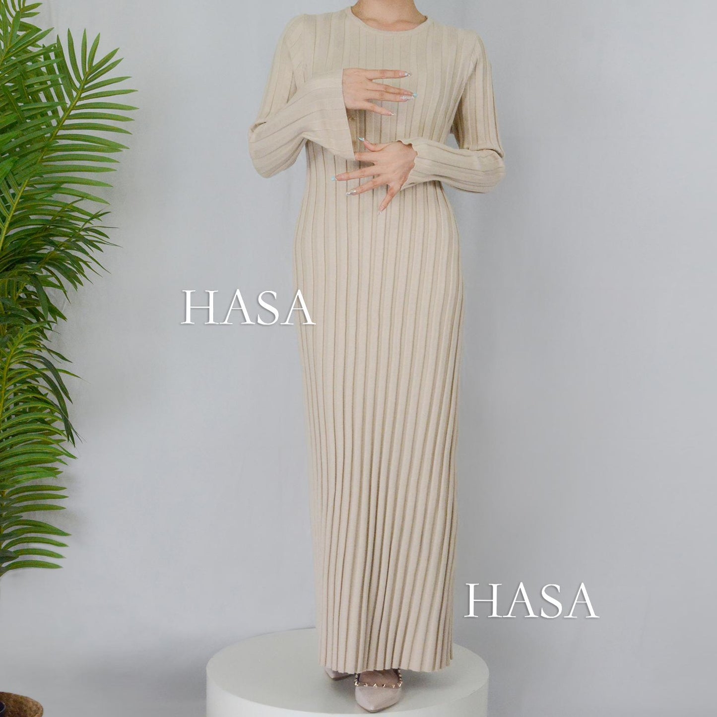 HS0112 Knitted fabric knitted dress autumn and winter