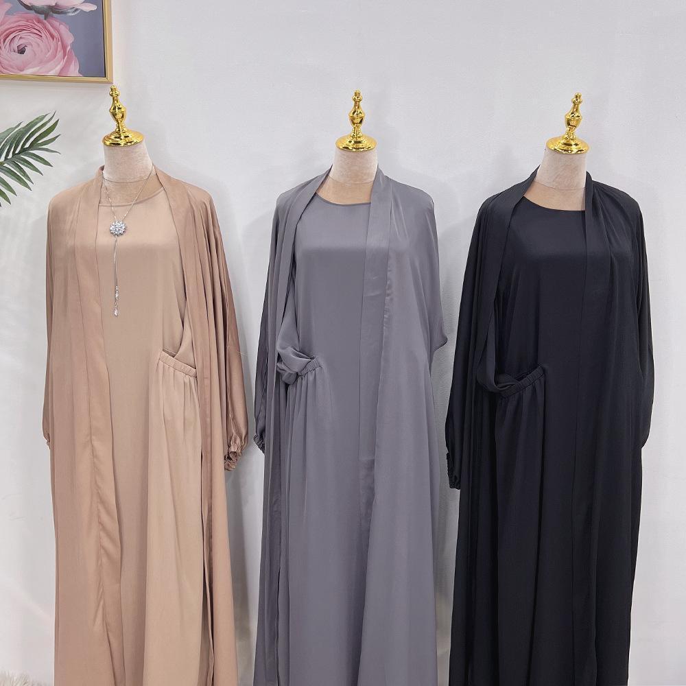 HASASERIES HS0709 Solid Large Robe Dress