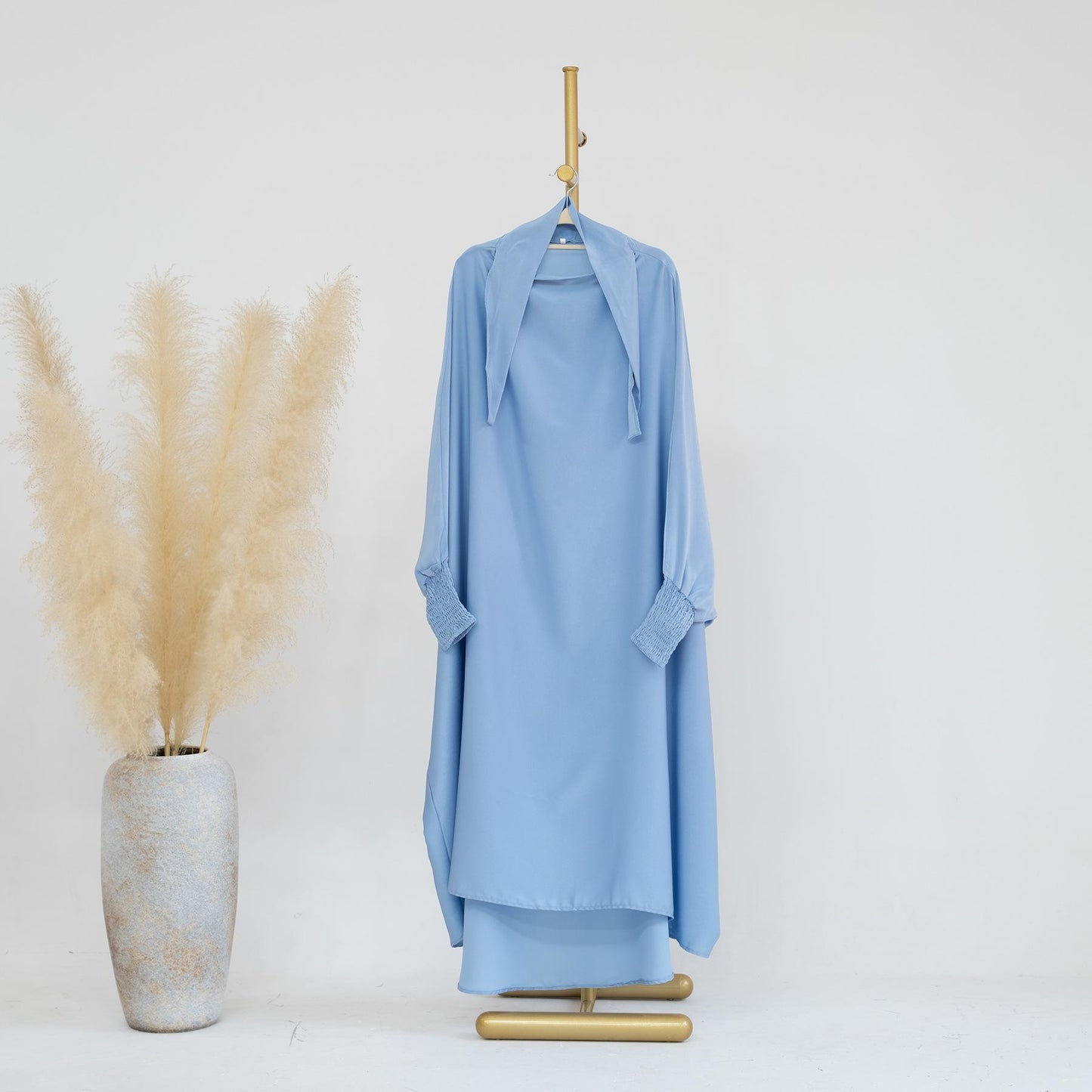 HASASERIES HS0720 Large Swing Solid Color Robe Children's Dress